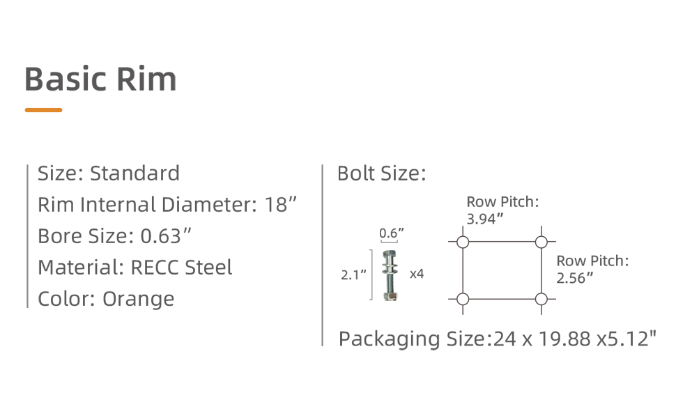 IE Sports Basic Rim 44in Backboard